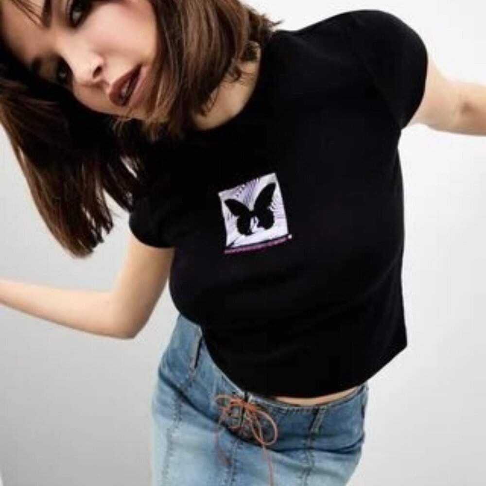 Garage Jet Black with Metamorphosis Art T- Shirt